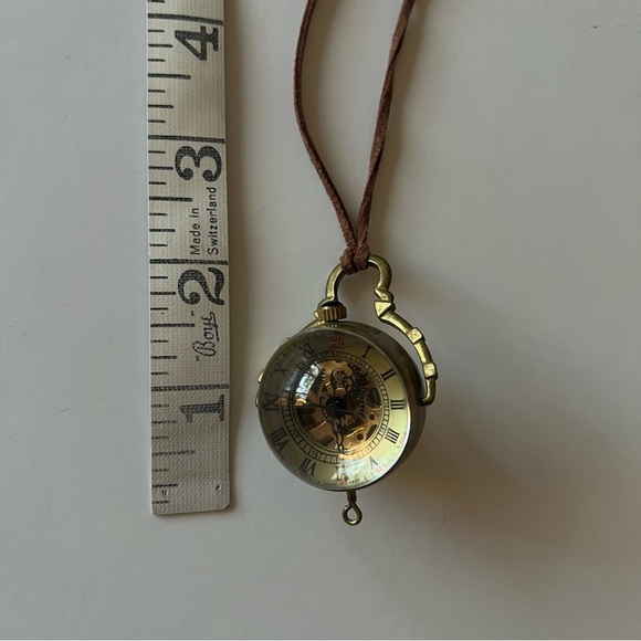 Steampunk magnifying orb watch, transparent, handwinding, very unique looking - Picture 10 of 10